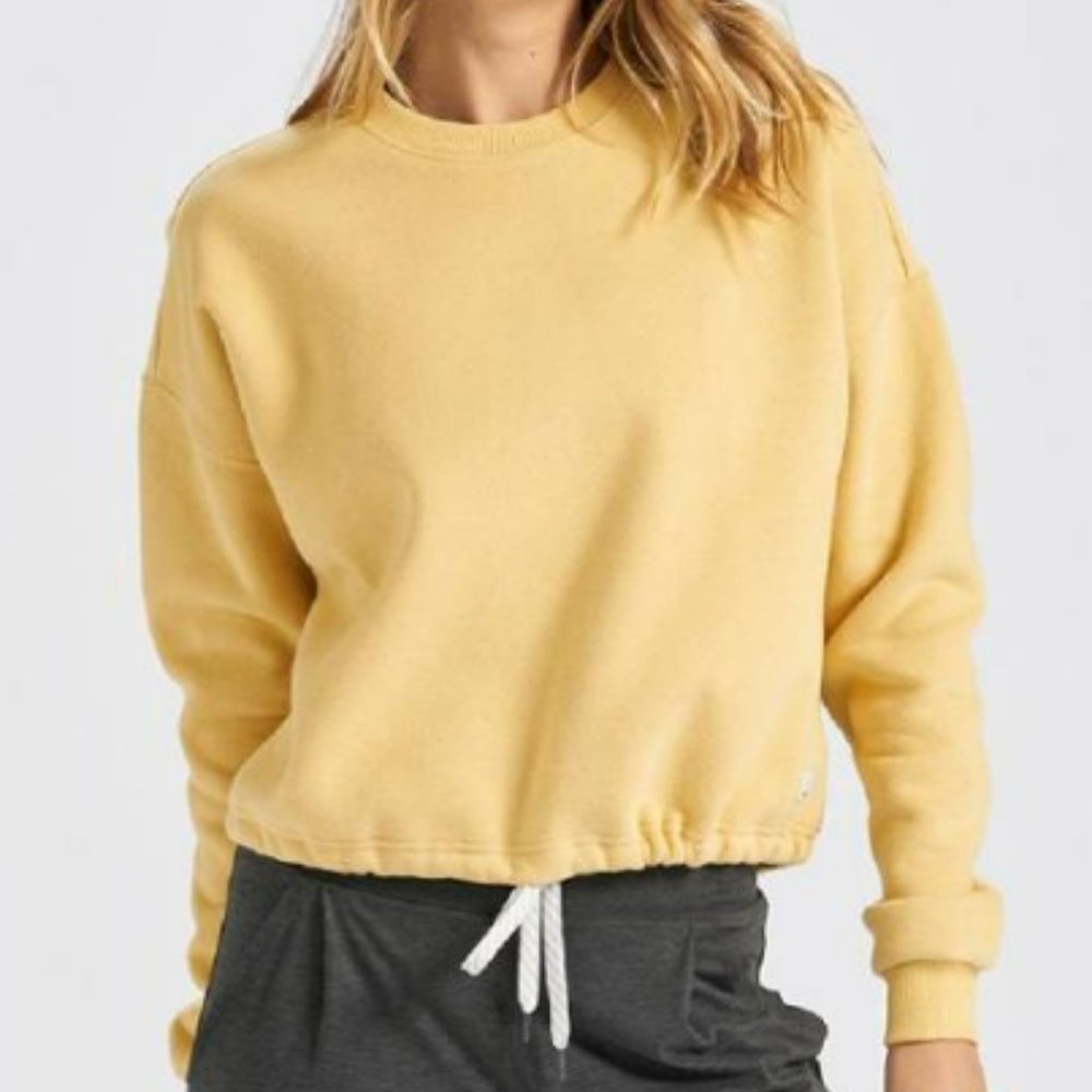 Vuori Women’s Restore Crew Pullover Sweater Golden